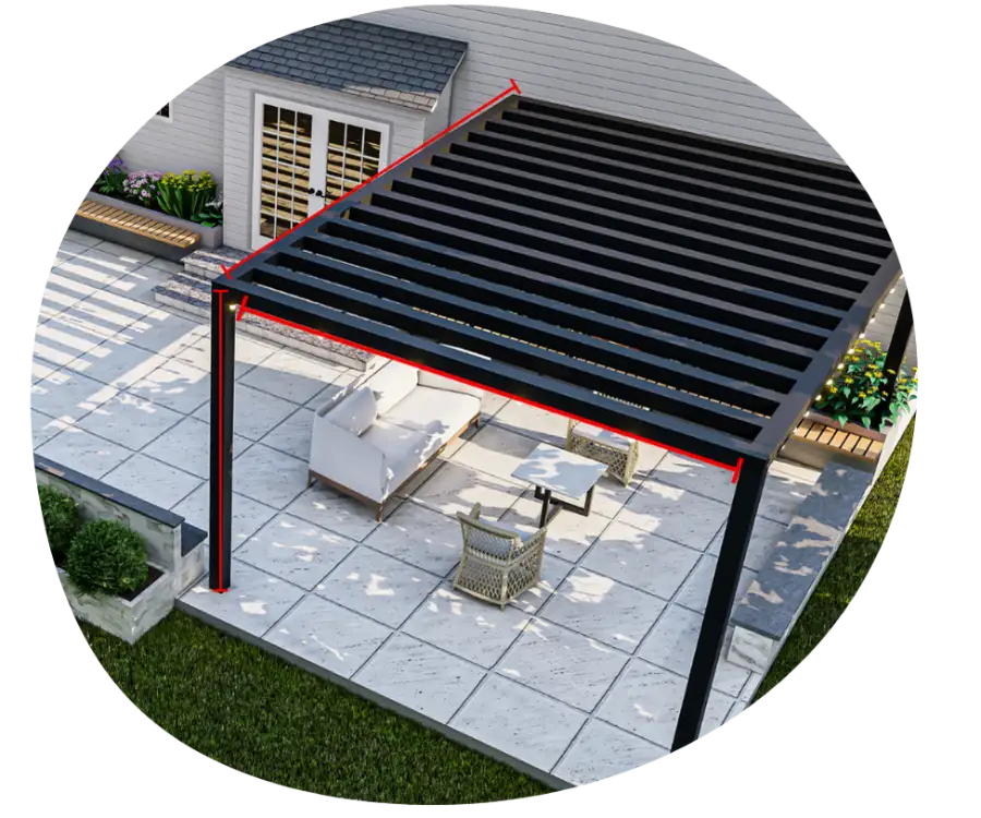 pergola bioclimatica a medida